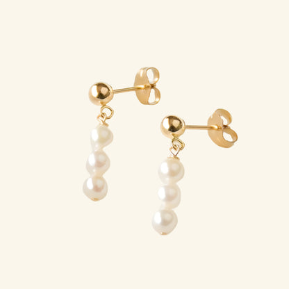 Maggie Pearl Drop Earrings - Zestello