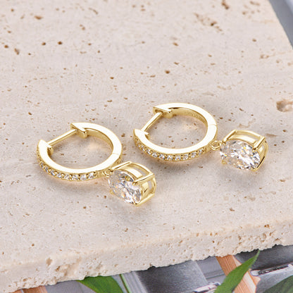 Meet Me Half Way Drop Earrings - Zestello